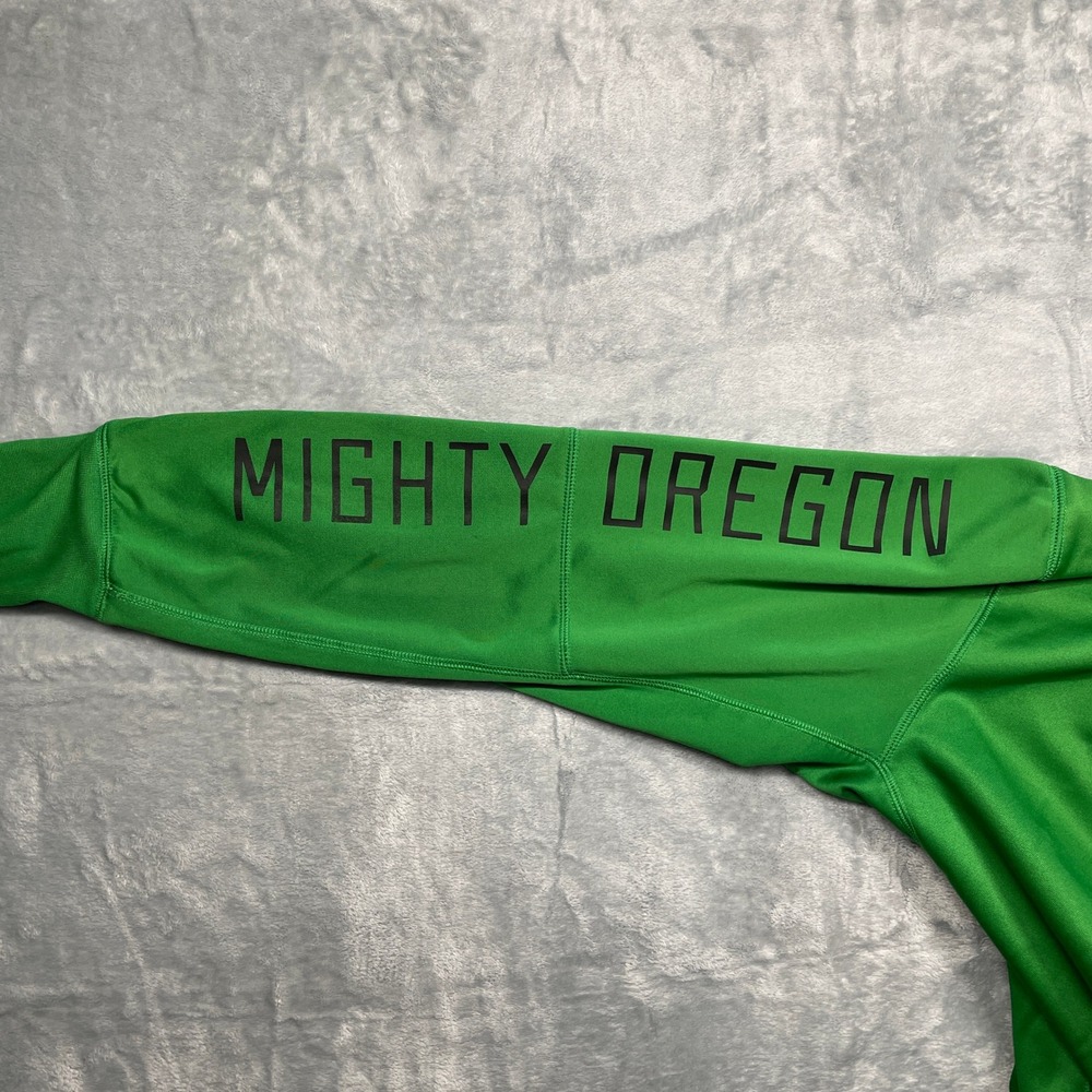Nike Oregon Ducks Hoodie Men Large Green Fighting Ducks Mighty Oregon Pullover - Picture 9 of 12